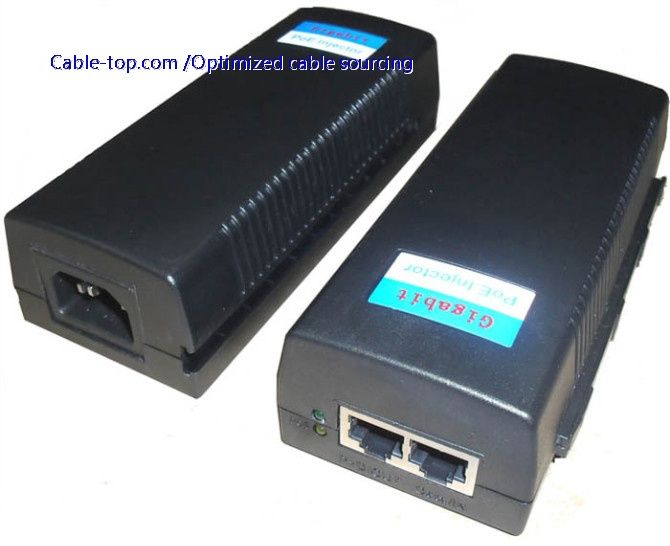 IEEE802.3af/at 15/30W POE adapter/injector