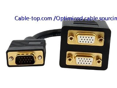 VGA to 2*VGA spliiiter cable