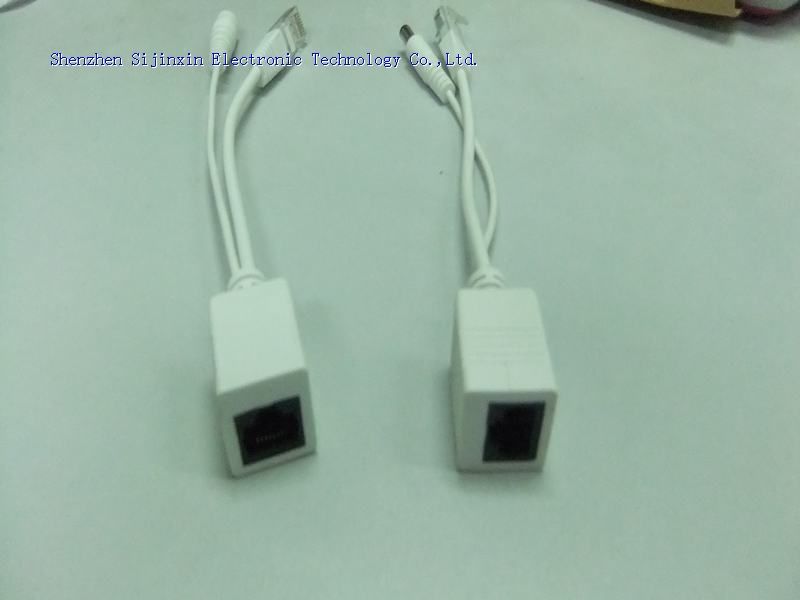 POE injector&splitter kit with 2.1*5.5mm DC