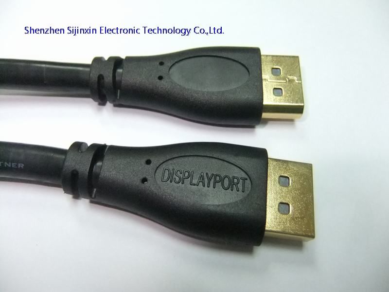 成型Displayport公对公连接线