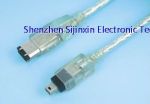 Transparent IEEE1394 9P/6P/4P Firewire cable